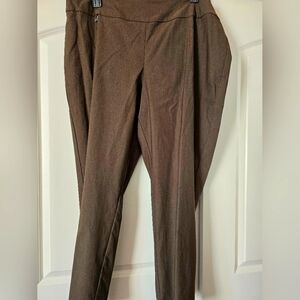Peck and Pe k brown dress stretch pants NWT sz 24W